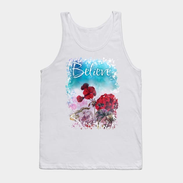 believe in yourself - floral display Tank Top by Cimbart